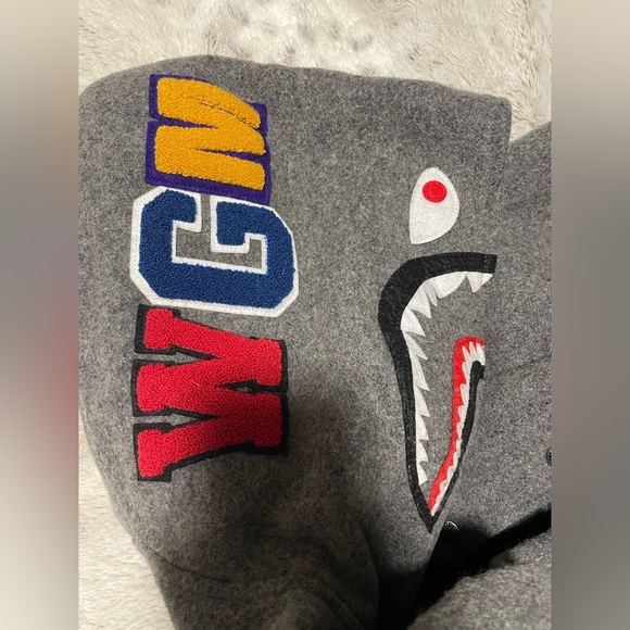 BAPE SHARK VARSITY JACKET - Picture 14 of 16